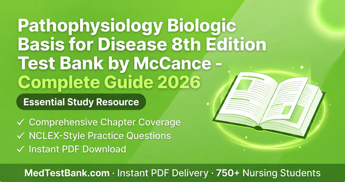 Pathophysiology Biologic Basis for Disease 8th Edition Test Bank by McCance - Complete Guide 2026
