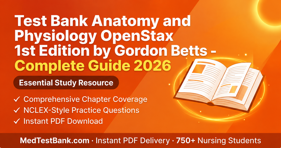 Test Bank Anatomy and Physiology OpenStax 1st Edition by Gordon Betts - Complete Guide 2026