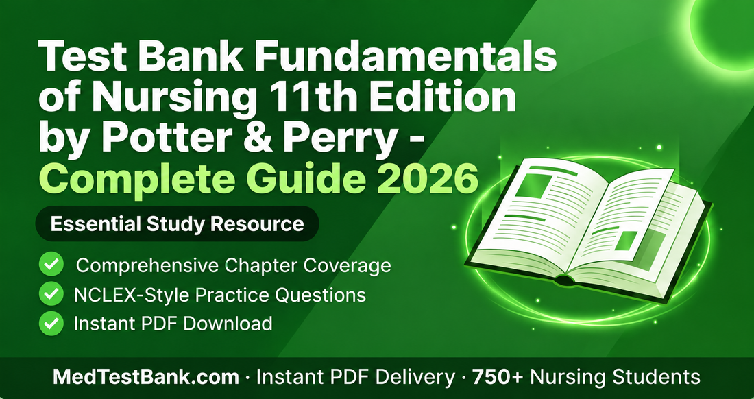 Test Bank Fundamentals of Nursing 11th Edition by Potter & Perry - Complete Guide 2026